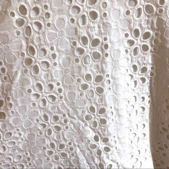 Cynthia Steffe Hailey Floral Eyelet Dress White, Size 6 - Picture 5 of 7
